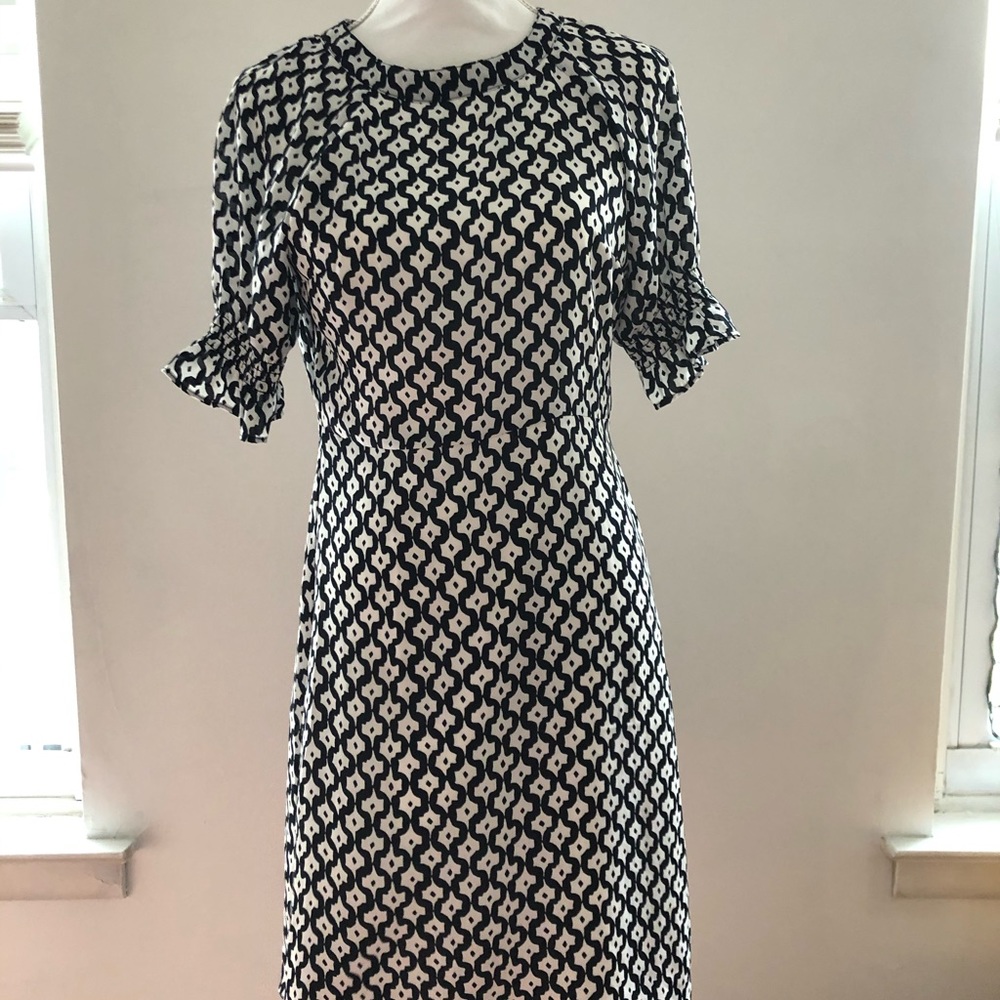 Banana Republic Black and White Dress w/ Sleeves